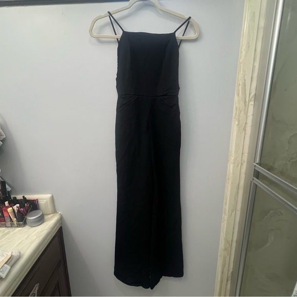 REFORMATION WOMEN’S ANDERSON HALTER JUMPSUIT, SIZE US 0-2, BLACK - Picture 4 of 13